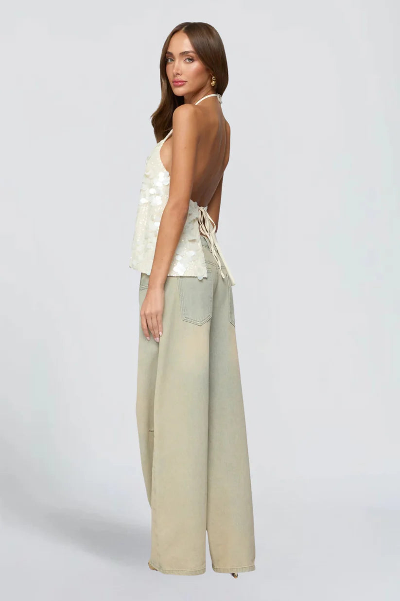 Liora - Top sequin halter