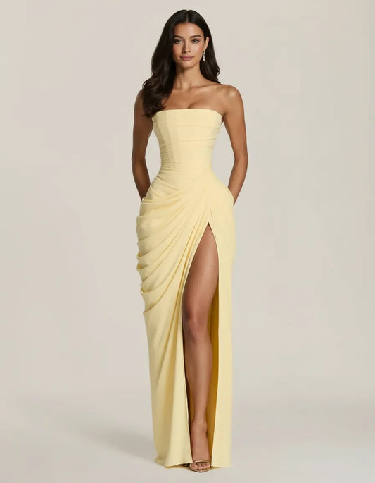 Célira - Dress soft gold
