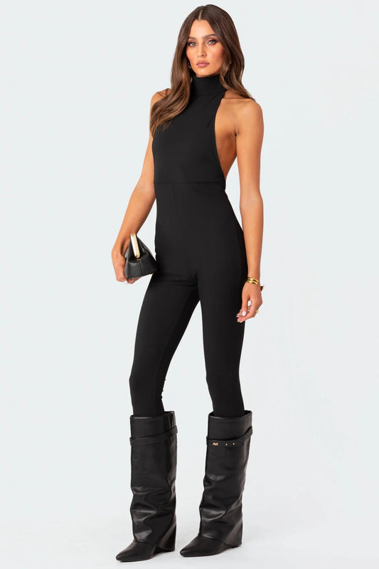 Nala - Jumpsuit sculpted halter
