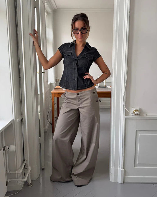 Sofia - Buttoned Trousers